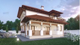 Proiect casa traditionala parter + etaj (180 mp) - Resedinta Florescu